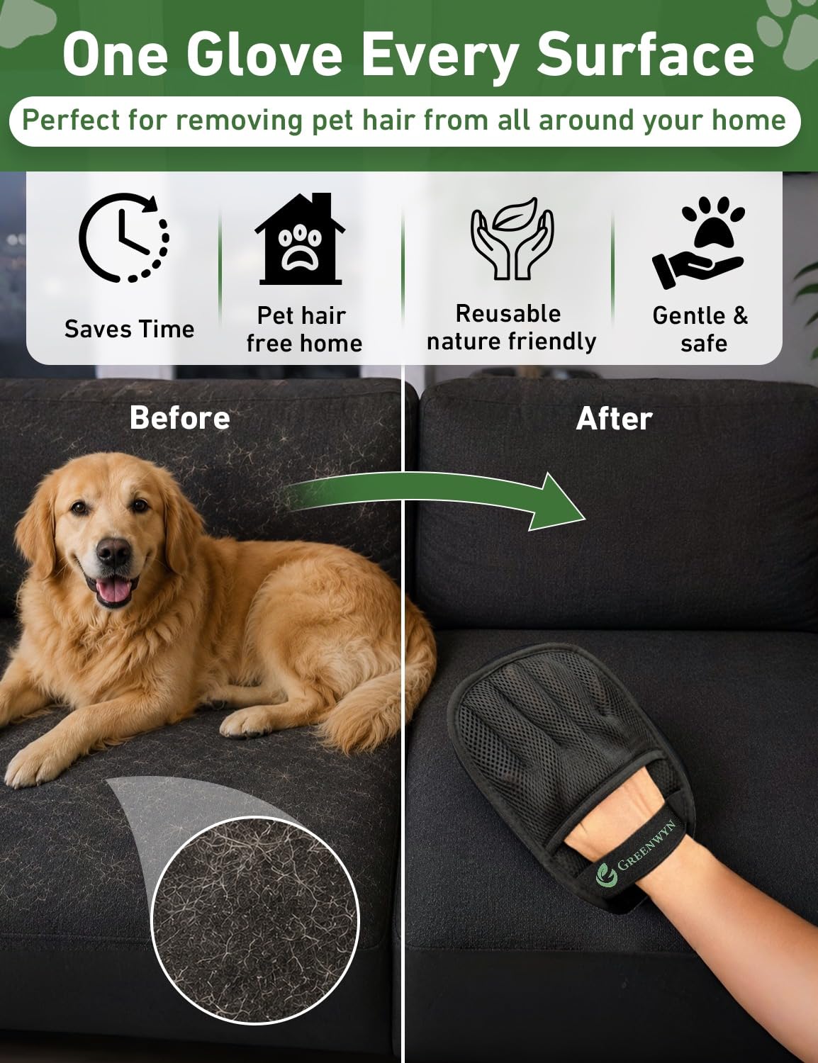 Pet Hair Glove 1pack & 2pack (2)