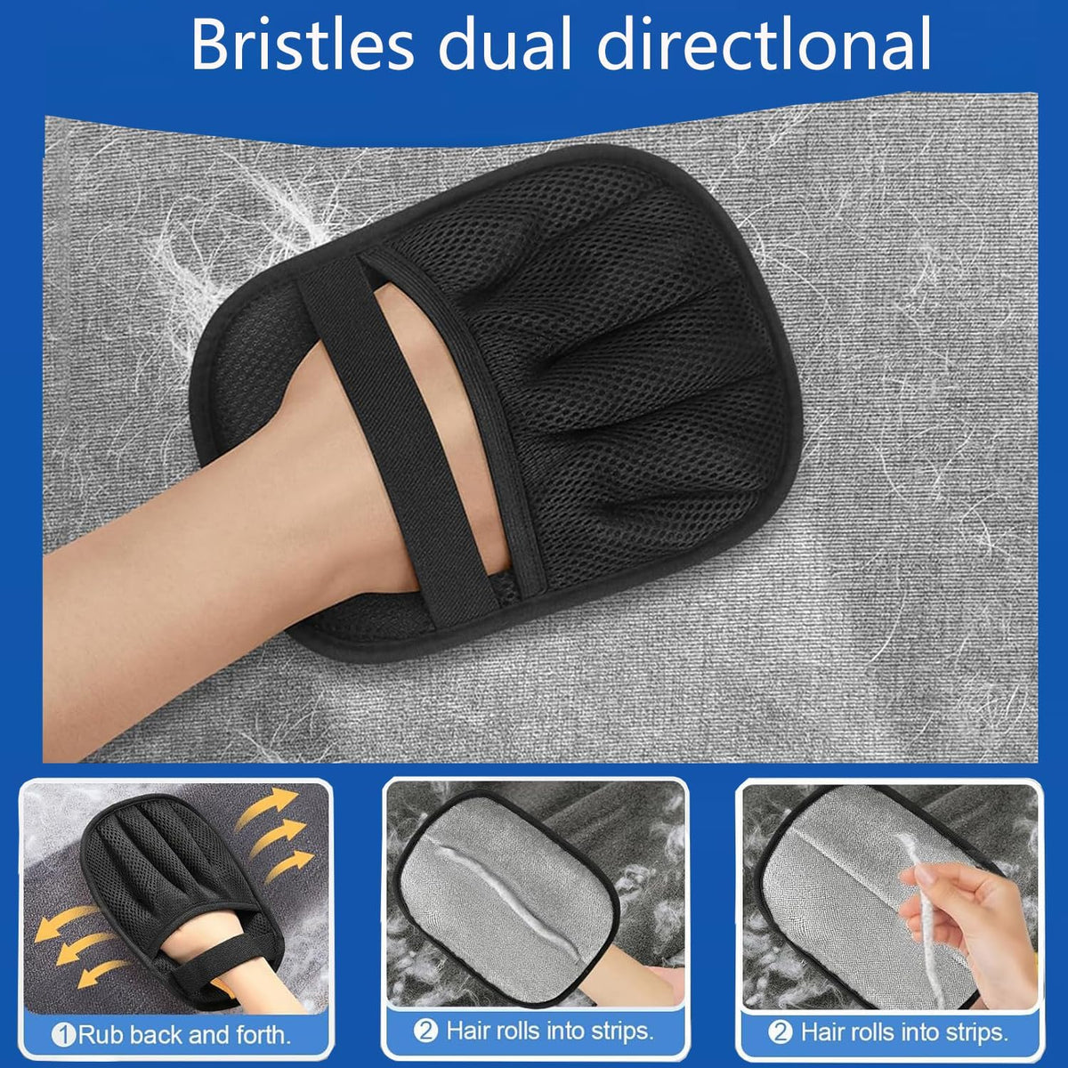 Coraltree Pet Hair Removal Glove, 2 Pcs