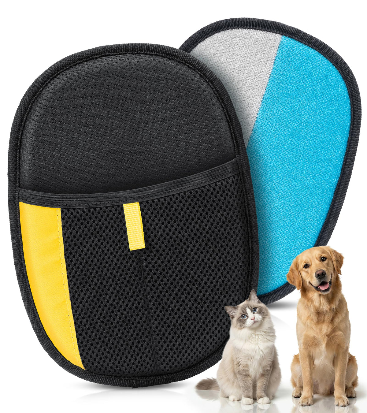 Pet Hair Removal Glove for Cat & Dog, Reusable Electrostatic Hair Remover