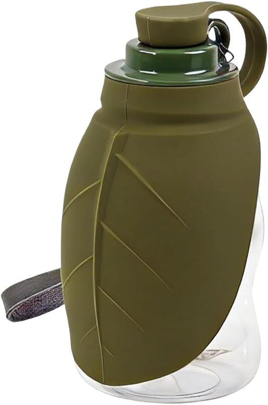 Portable Dog Water Bottle, ABS + Silicone Pet Water Dispenser