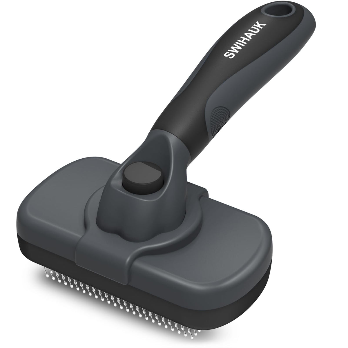 Swihauk Self Cleaning Slicker Brush for Dogs & Cats - Skin Friendly Grooming, Deshedding, Hair Removal for Puppies & Long/Short Haired Pets, Pet Supplies Accessory, Pink