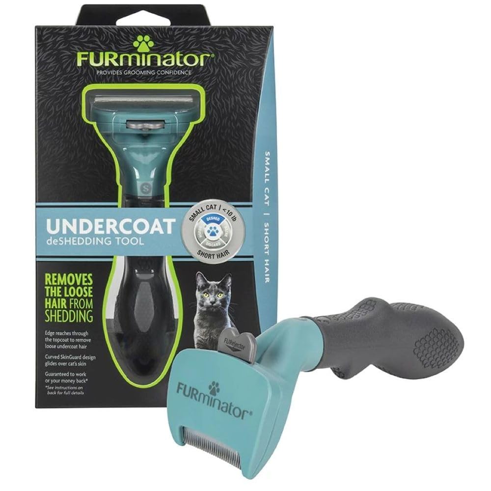 FURminator Medium to Large Cat deShedding Tool for Short Hair