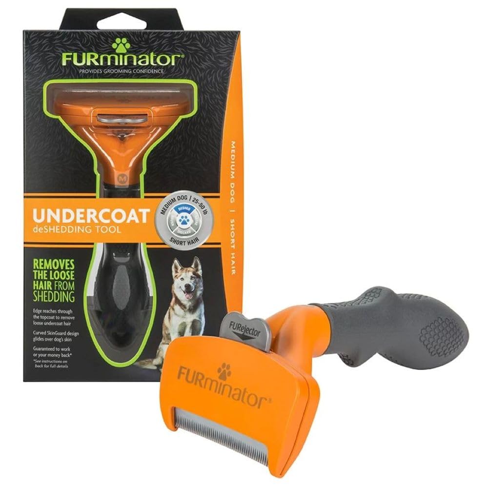 FURminator Large Dog Undercoat deShedding Tool for Long Hair