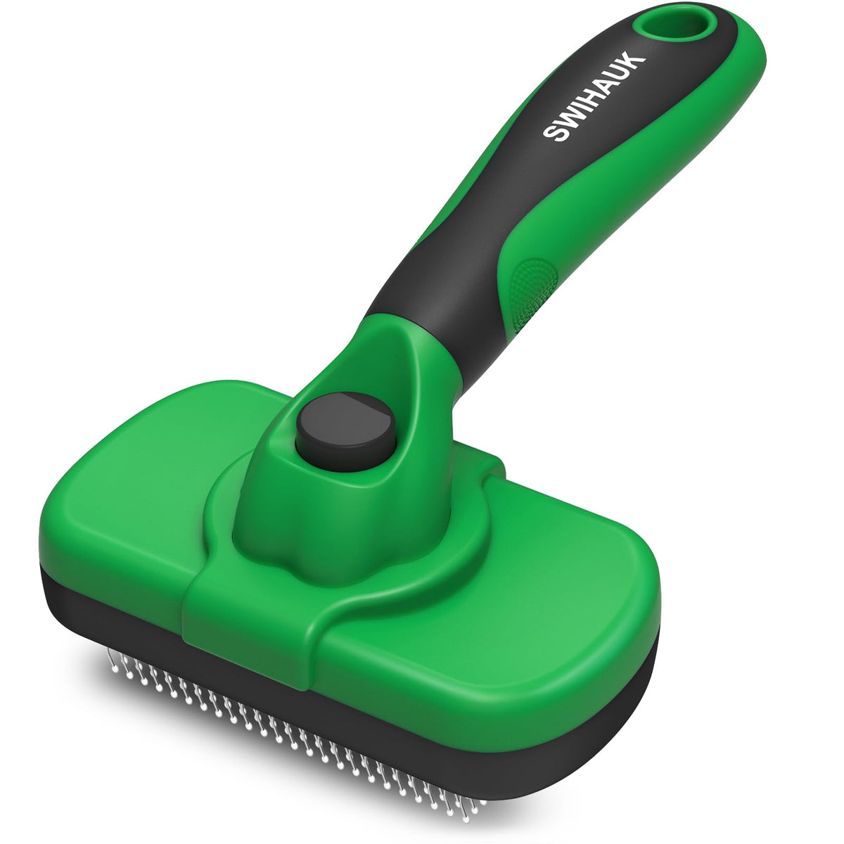 Swihauk Self Cleaning Slicker Brush for Dogs & Cats - Skin Friendly Grooming, Deshedding, Hair Removal for Puppies & Long/Short Haired Pets, Pet Supplies Accessory, Pink