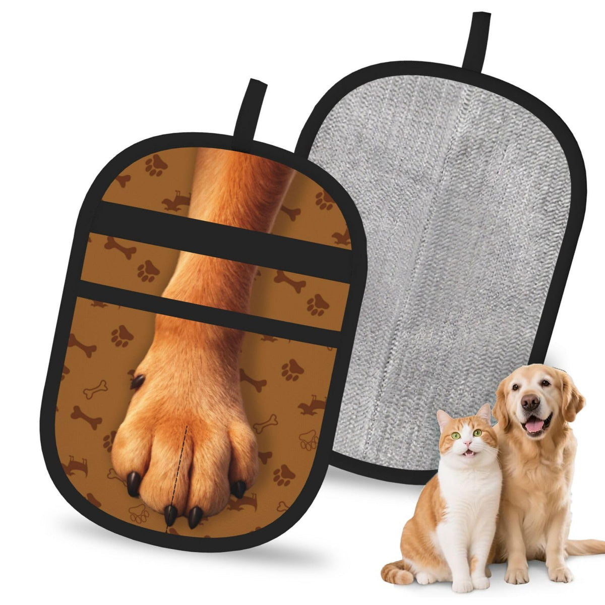 Pet Hair Removal Glove, Dog-Paw Design Dog & Cat Hair Remover Tool