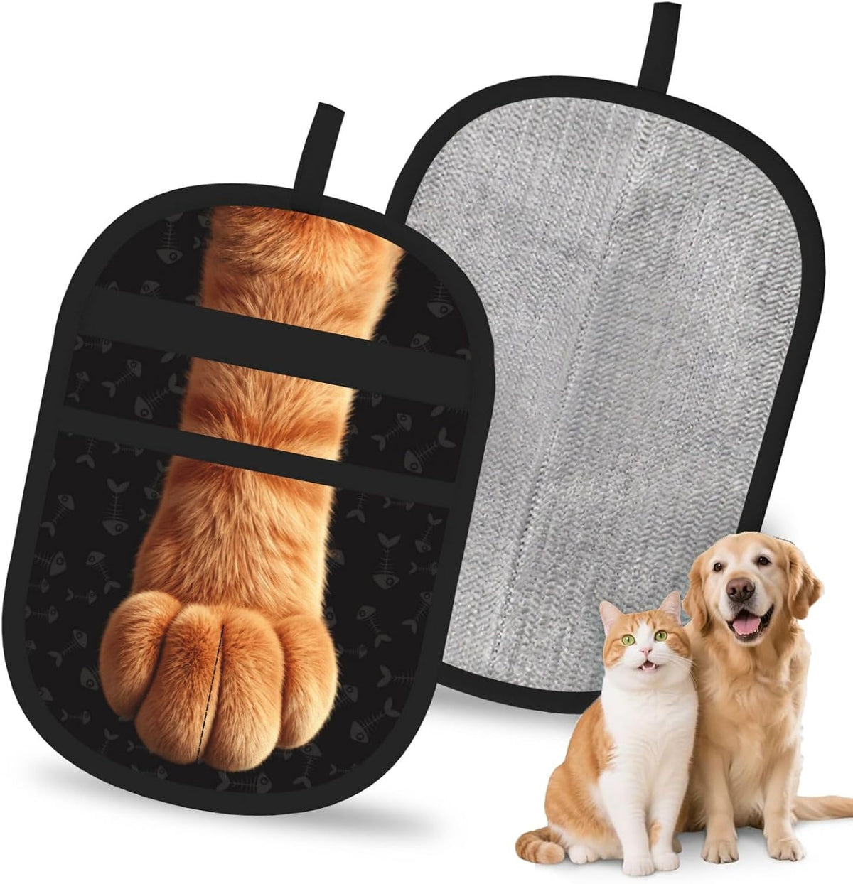 Pet Hair Removal Glove, Cat-Paw Design Dog & Cat Hair Remover Tool