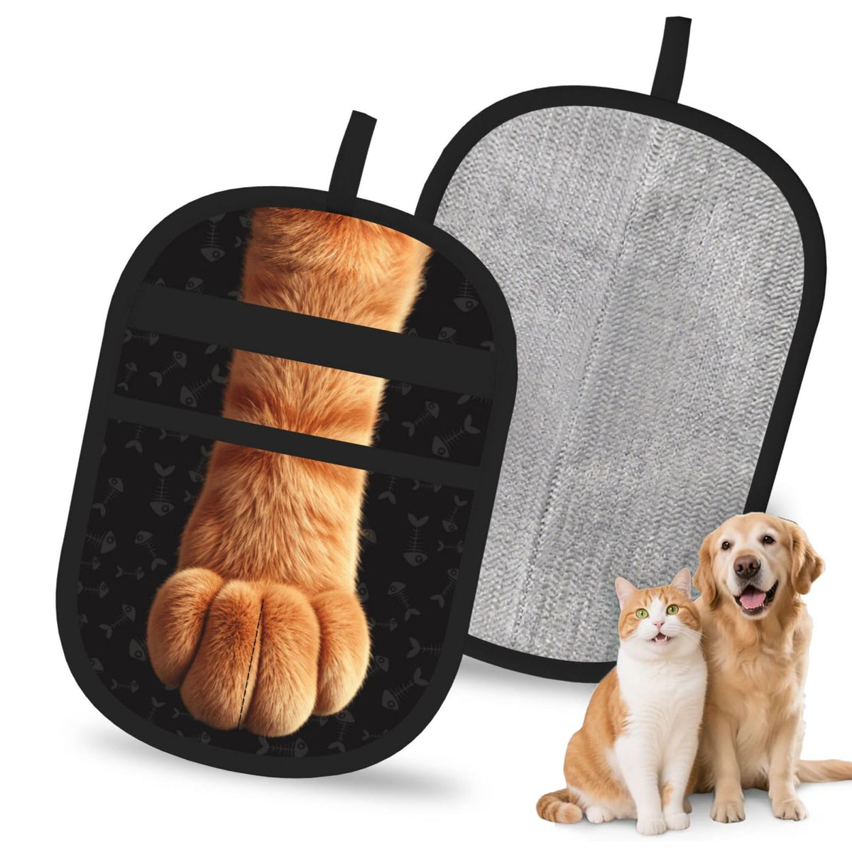 Pet Hair Removal Glove, Cat-Paw Design Dog & Cat Hair Remover Tool