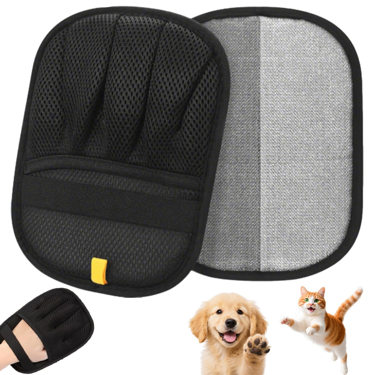 Electrostatic Pet Hair Remover Glove – Reusable Lint Roller Alternative for Furniture, Carpet & Clothes – Washable Dog & Cat Hair Brush with Strong Grip – No Sticky Refills Needed(1PCS)