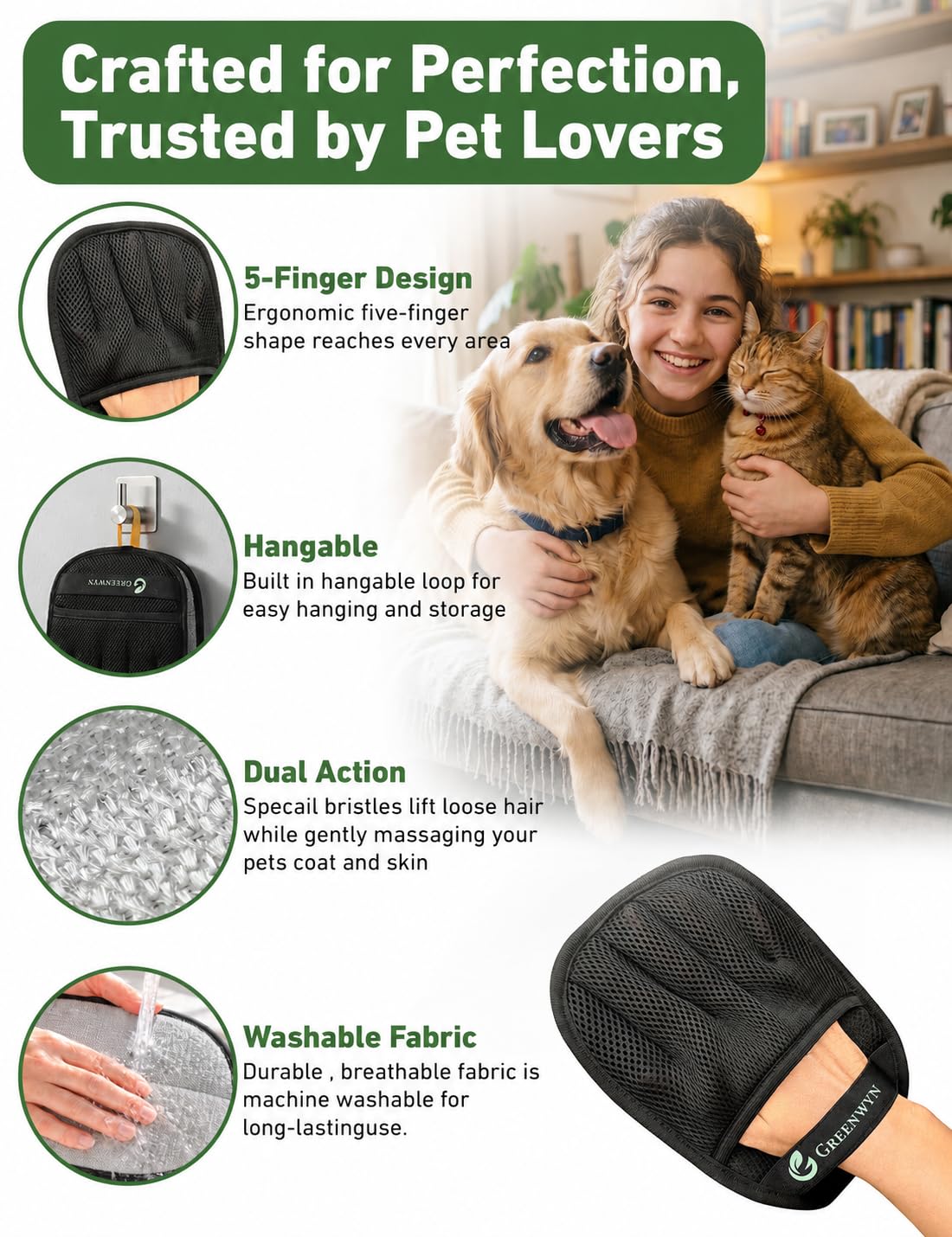 Pet Hair Glove 1pack & 2pack (2)