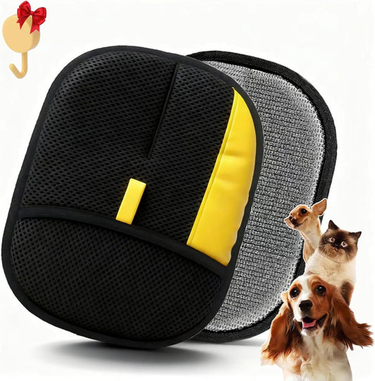 2PCS Pet Hair Remover Glove, Electrostatic for Dogs & Cats
