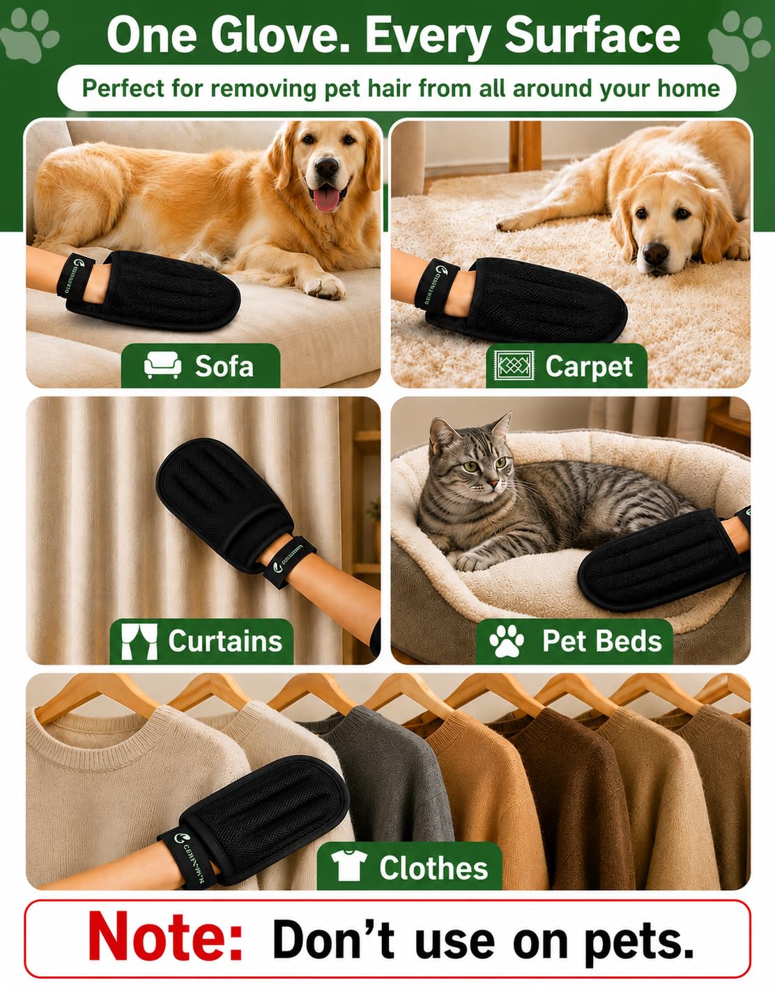 Pet Hair Glove 1pack & 2pack (2)