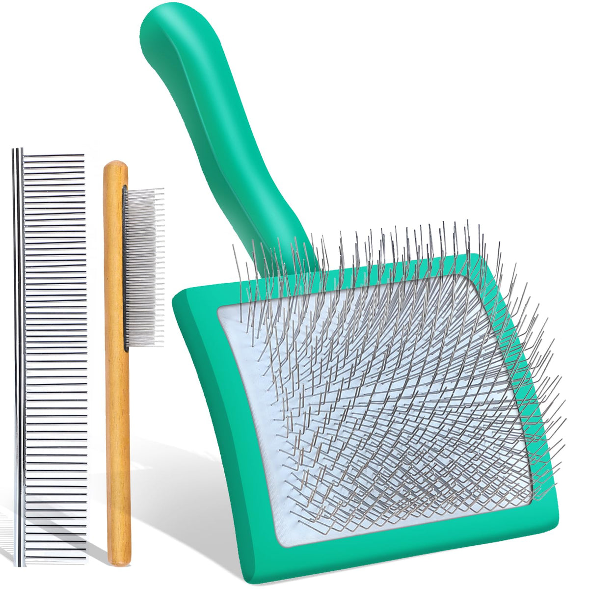 Slicker Brush for Dog, Doodles, Poodles & Long Haired Cats, Black