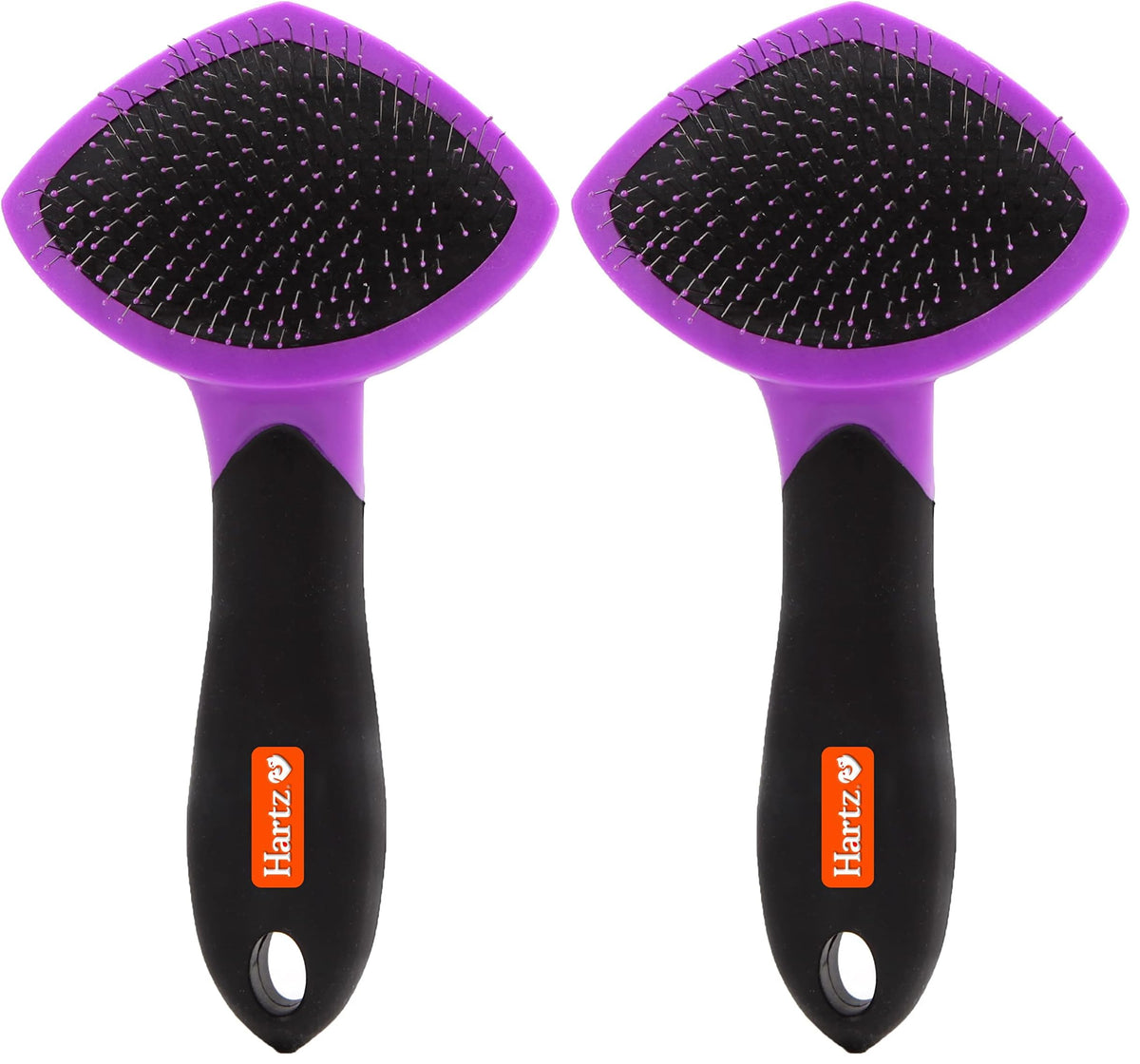 Hartz Groomer's Best Small Slicker Brush for Cats and Small Dogs, Black/Violet, 1 Count