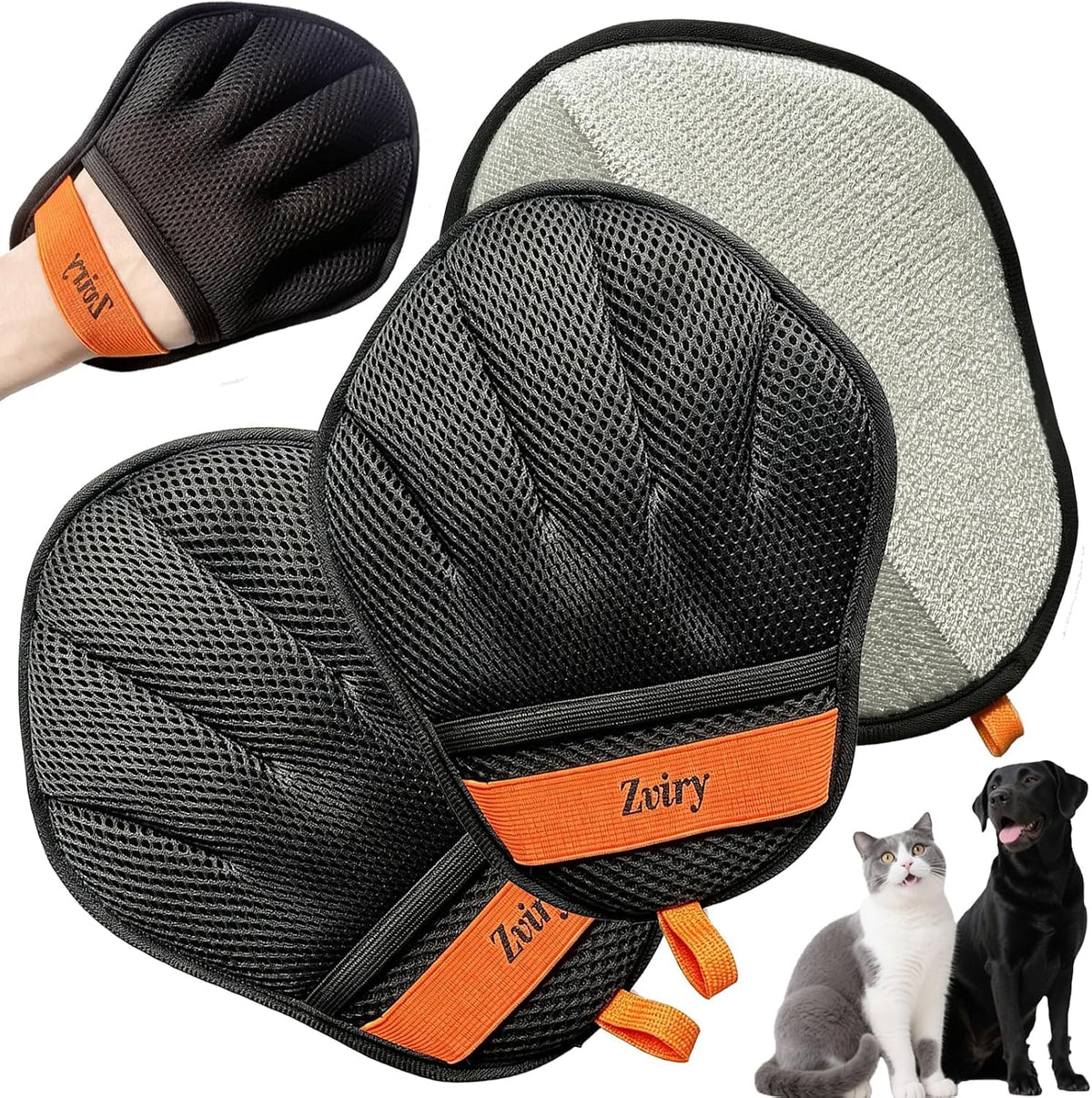 Pet Hair Removal Glove for Dogs Cats, Electrostatic Magic Brush