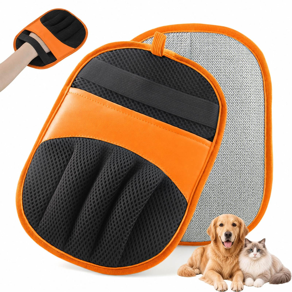 Thickened Pet Hair Removal Glove for Couches, Carpets and Pet Beds