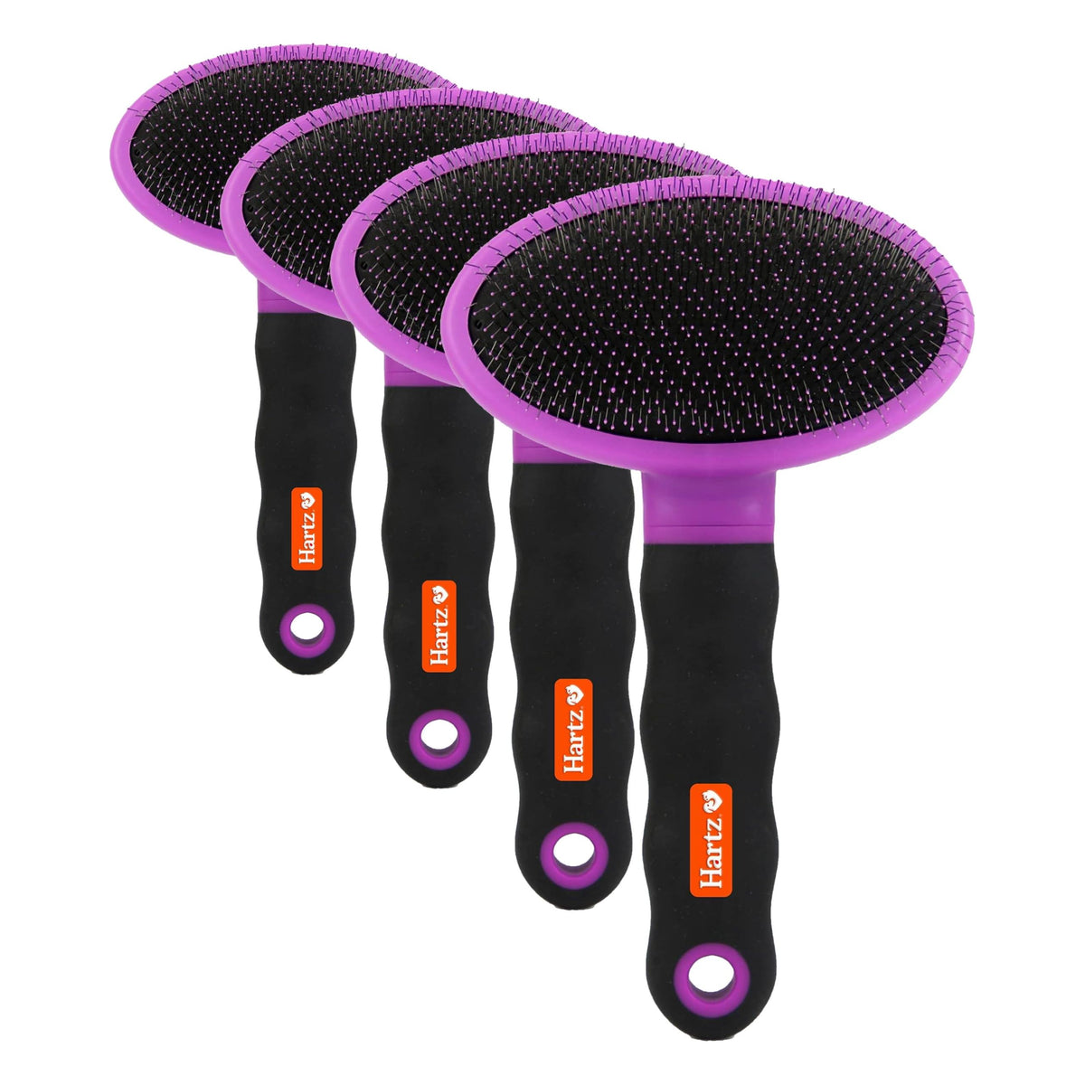 Hartz Groomer's Best Small Slicker Brush for Cats and Small Dogs, Black/Violet, 1 Count