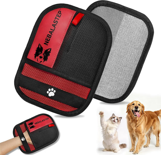 Pet Hair Remover Gloves Brush for Dogs & Cats,Electrostatic Reusable Pet Hair Remover Tool for Laundry,Clothing,Couch,Carpet,Car Seat,Upgraded Animal Fur Removal Tool
