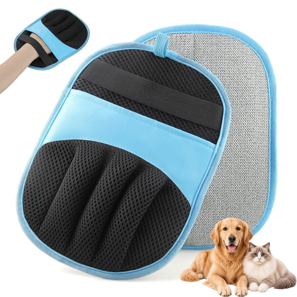 Thickened Pet Hair Removal Glove for Couches, Carpets and Pet Beds