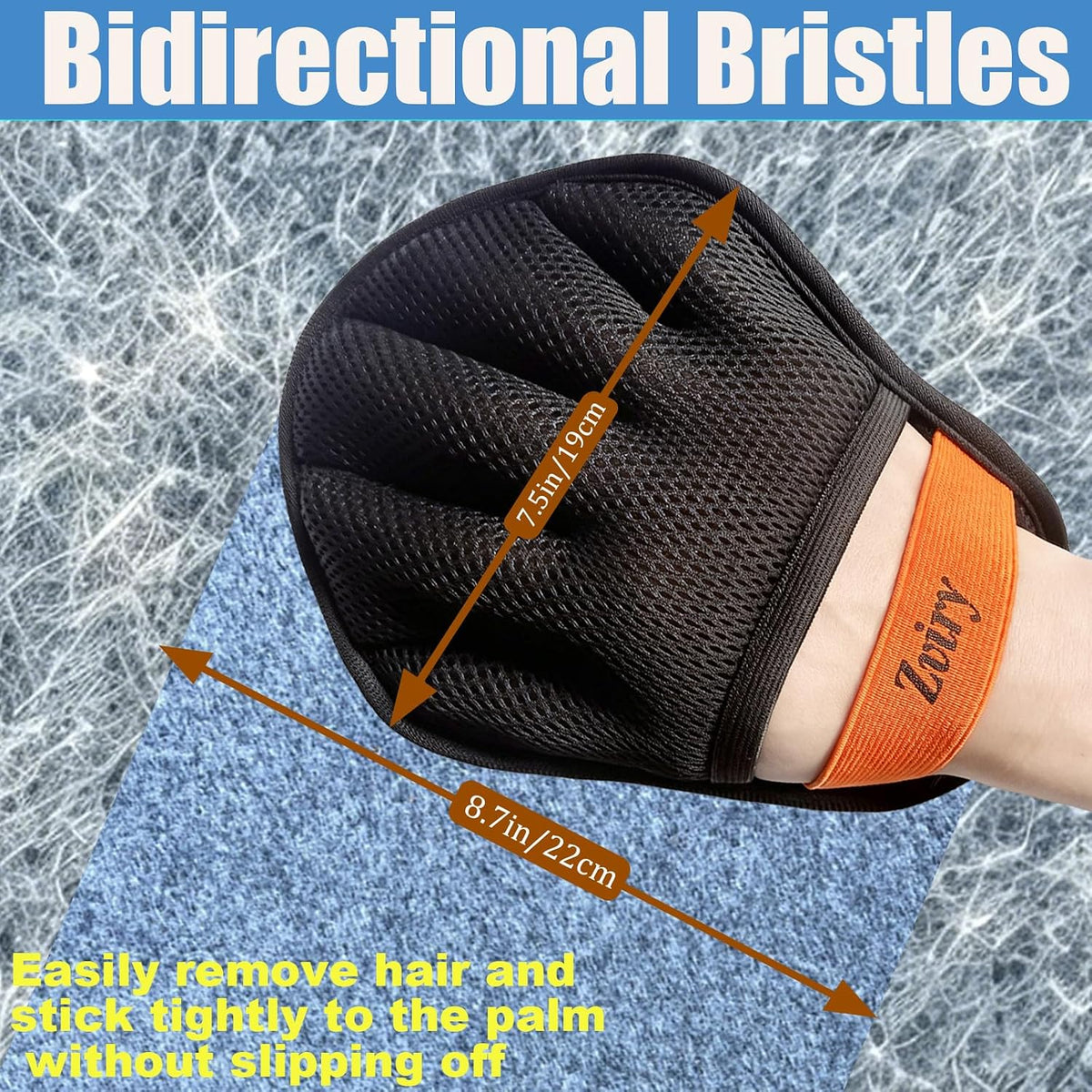 Pet Hair Removal Glove for Dogs Cats, Electrostatic Magic Brush