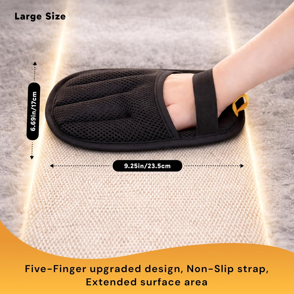 Wolfster Pet Hair Removal Glove for Dogs & Cats, Reusable Electrostatic