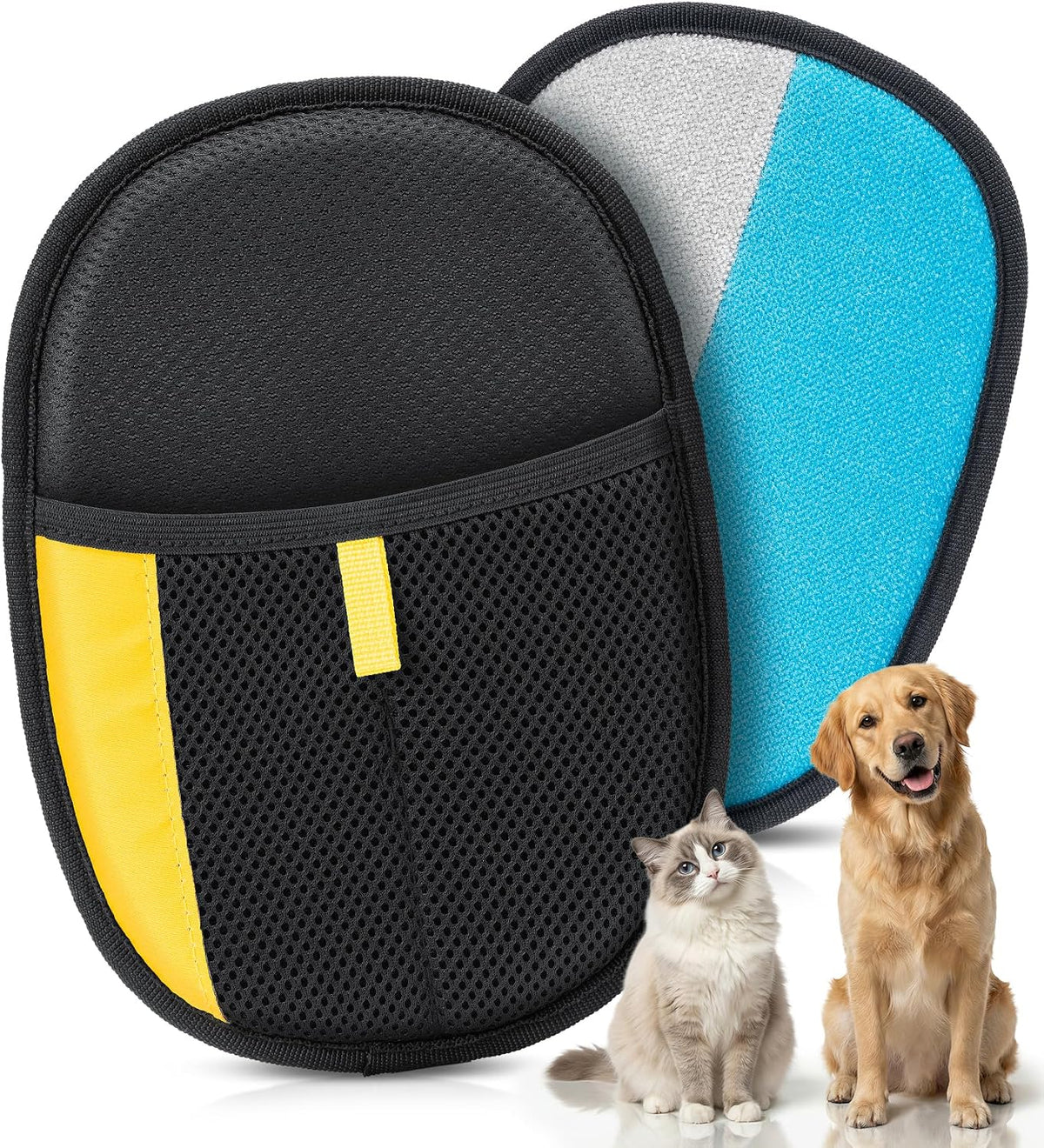 Pet Hair Removal Glove for Cat & Dog, Reusable Electrostatic Hair Remover