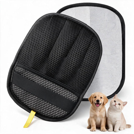 Pet Hair Removal Glove for Dogs & Cats, Reusable Couch Carpet Car Fur Mitt