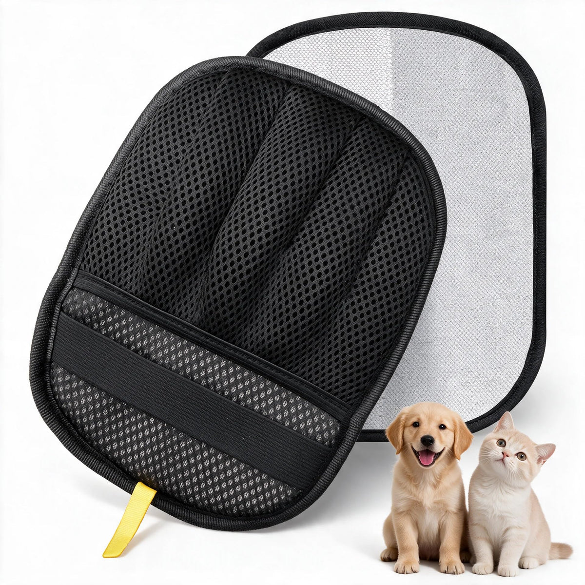 Pet Hair Removal Glove for Dogs & Cats, Reusable Couch Carpet Car Fur Mitt